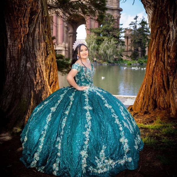 green glitter sweetheart princess prom party dresses quinceanera dress applique lace sequined ball gown sweet 15 dress for girls, Blue;red
green glitter sweetheart princess prom party dresses quinceanera dress applique lace sequined ball gown sweet 15 dress for girls, Blue;red