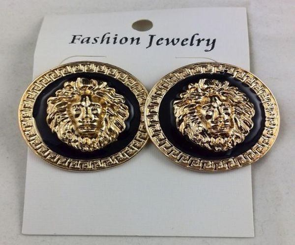 black lion head wedding stud earrings 14 gold plating jewelry golden charm earring min order is 2pairs5913030, Golden;silver
black lion head wedding stud earrings 14 gold plating jewelry golden charm earring min order is 2pairs5913030, Golden;silver