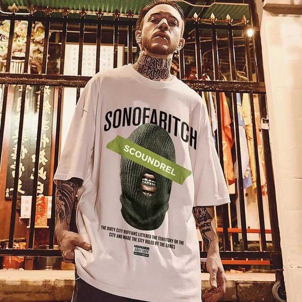 men's t-shirts streetwear t-shirt men hip hop hood gangster graphic t shirt oversized short sleeve o neck mens summer fashion tee pull, White;black
men's t-shirts streetwear t-shirt men hip hop hood gangster graphic t shirt oversized short sleeve o neck mens summer fashion tee pull, White;black