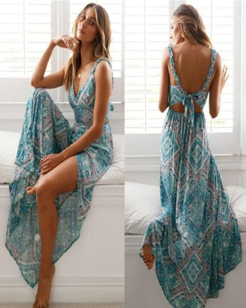 women backless dress 2019 summer bohemian floral print long dresses femal v neck vestidos plus size lady casual clothes7396335, White
women backless dress 2019 summer bohemian floral print long dresses femal v neck vestidos plus size lady casual clothes7396335, White