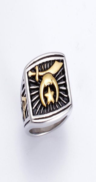 fashion two tone silver gold stainless steel shriner masonic rings jewel religious muslim moon and star jewelry items camel hat sw6815209, Golden;silver
fashion two tone silver gold stainless steel shriner masonic rings jewel religious muslim moon and star jewelry items camel hat sw6815209, Golden;silver