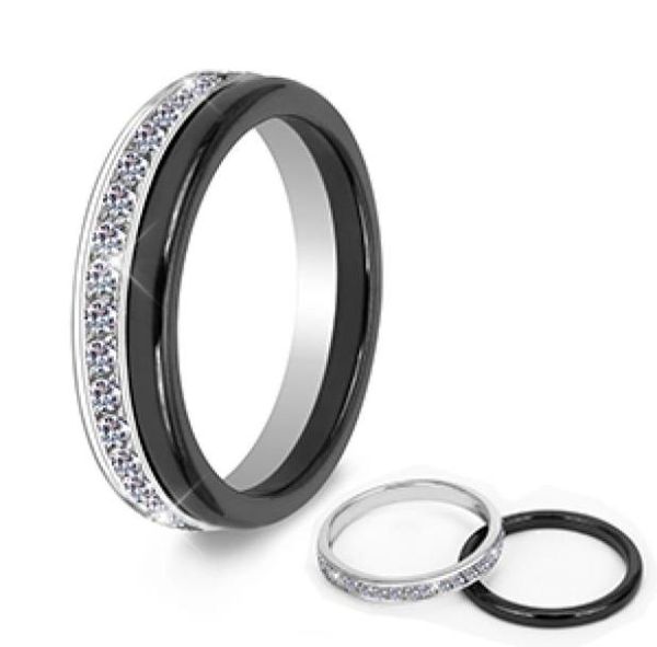 2pcsset classic black ceramic ring beautiful scratch proof healthy material jewelry for women with bling crystal fashion ring6266427, Slivery;golden
2pcsset classic black ceramic ring beautiful scratch proof healthy material jewelry for women with bling crystal fashion ring6266427, Slivery;golden