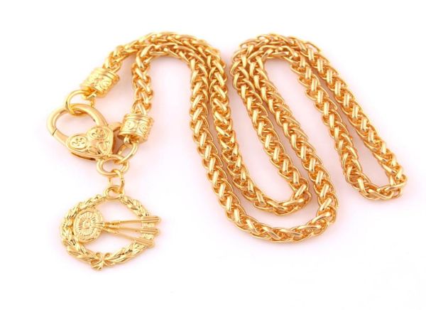 new style gold plated leaf dart board and darts design pendant wheat chain men039s necklace9429396, Silver
new style gold plated leaf dart board and darts design pendant wheat chain men039s necklace9429396, Silver