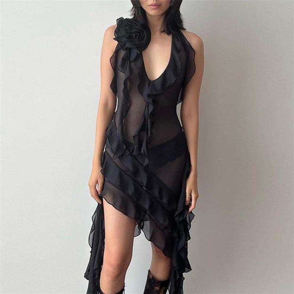 summer fashion trends womens halter backless sheath slim fit voile dress, Black;gray
summer fashion trends womens halter backless sheath slim fit voile dress, Black;gray