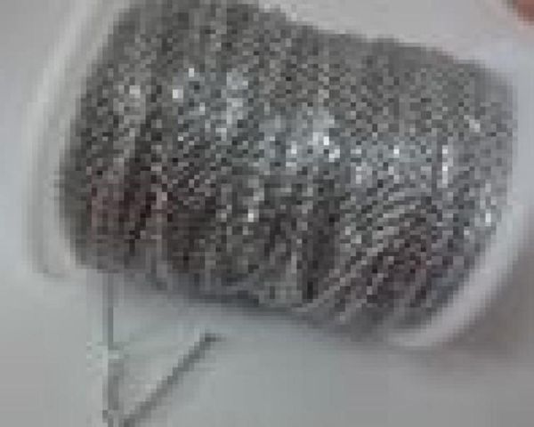 100 meter roll factory direct jewelry finding strong joint link chain stainless steel diy jewlery marking thin 15mm 2mm23081393, Silver
100 meter roll factory direct jewelry finding strong joint link chain stainless steel diy jewlery marking thin 15mm 2mm23081393, Silver