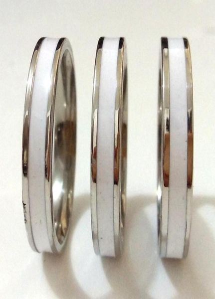 30pcs men women 4mm charm elegant ring classic stainless steel ring white enamel stainless steel comforable ring bithday gift part3620832, Silver
30pcs men women 4mm charm elegant ring classic stainless steel ring white enamel stainless steel comforable ring bithday gift part3620832, Silver