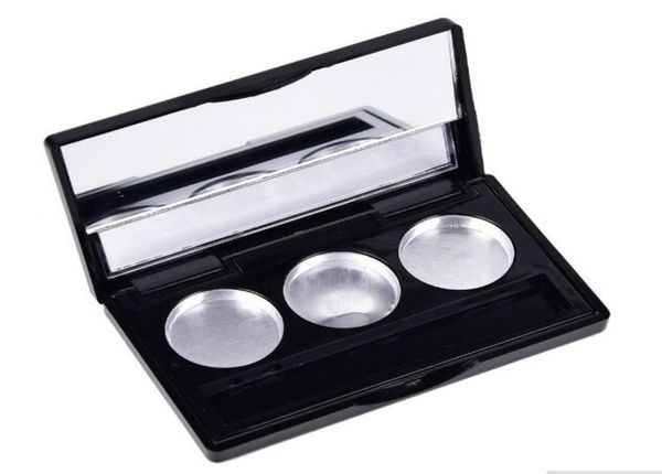 diy black 3 round eye shadow lipstick cosmetic empty makeup box grid packing case palette4746343
diy black 3 round eye shadow lipstick cosmetic empty makeup box grid packing case palette4746343