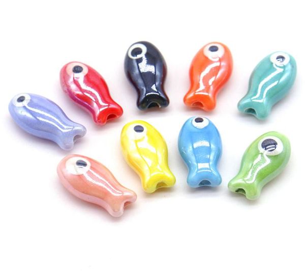 100pcs 10x19mm evil eye small fish ceramic beads for jewelry making necklace bracelet multicolor spacer ceramics bead accessories5222065, Black
100pcs 10x19mm evil eye small fish ceramic beads for jewelry making necklace bracelet multicolor spacer ceramics bead accessories5222065, Black