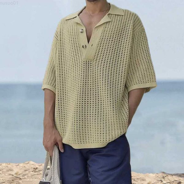 men's t-shirts 2023 spring summer mens leisure polo shirts solid color short sleeve button lapel knitting men clothes casual loose pol, White;black
men's t-shirts 2023 spring summer mens leisure polo shirts solid color short sleeve button lapel knitting men clothes casual loose pol, White;black
