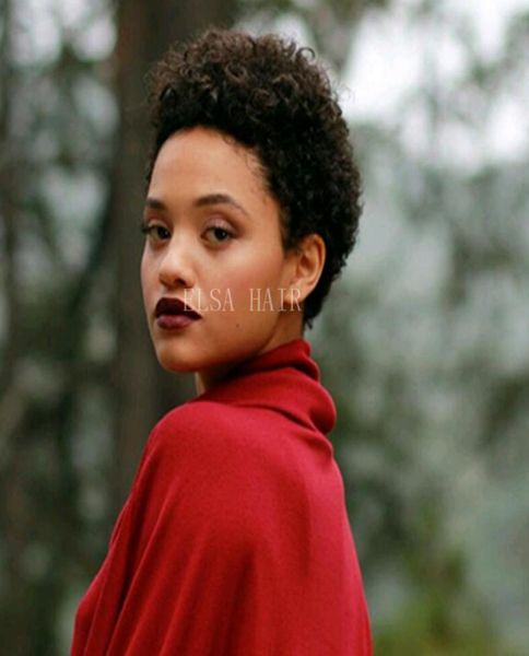 human hair wigs for black women peruvian short afro kinky curly machine made lace front wigs with baby bangs8255766, Black;brown
human hair wigs for black women peruvian short afro kinky curly machine made lace front wigs with baby bangs8255766, Black;brown