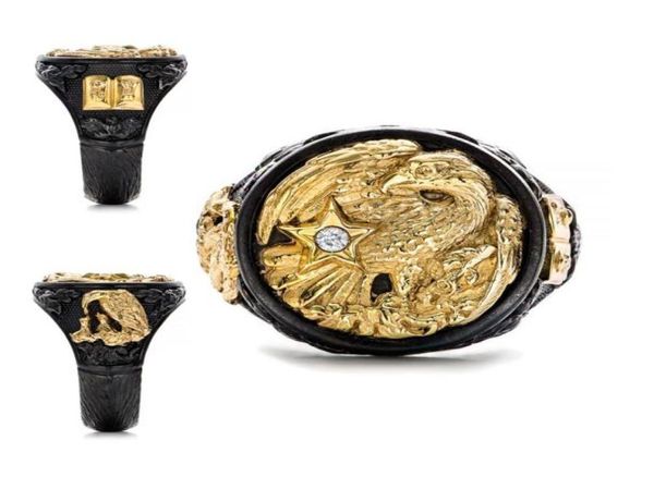 vintage men039s golden double eagle diamond 925 sterling silver black ring personality party jewelry wedding engagement ring me6362106
vintage men039s golden double eagle diamond 925 sterling silver black ring personality party jewelry wedding engagement ring me6362106