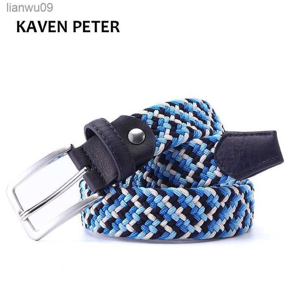 italian design mens leather braided elastic stretch cross buckle casual golf belt waistband of four color elastic mixed braided l230704, Black;brown 
italian design mens leather braided elastic stretch cross buckle casual golf belt waistband of four color elastic mixed braided l230704, Black;brown