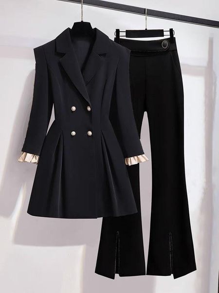 sweaters women long sleeve solid blazer office ladies elegant casual long pant vintage basic outwear temperament chic new 2023, White;black
sweaters women long sleeve solid blazer office ladies elegant casual long pant vintage basic outwear temperament chic new 2023, White;black