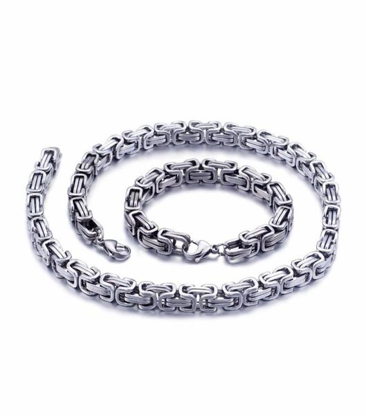 5mm6mm8mm wide silver stainless steel king byzantine chain necklace bracelet mens jewelry handmade6866723
5mm6mm8mm wide silver stainless steel king byzantine chain necklace bracelet mens jewelry handmade6866723