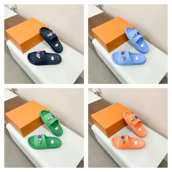 2023 waterfront embossed slippers sandal monograms letter flat mule rubber slides beach pool sliders men women thick bottom water shoes diy, Black
2023 waterfront embossed slippers sandal monograms letter flat mule rubber slides beach pool sliders men women thick bottom water shoes diy, Black