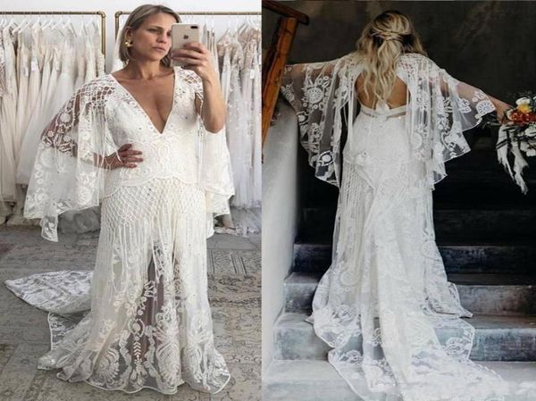 new bohemian wedding dresses 2021 deep v neck bell long sleeve lace open backless beach boho bridal gowns robe de mariee5475948, White
new bohemian wedding dresses 2021 deep v neck bell long sleeve lace open backless beach boho bridal gowns robe de mariee5475948, White