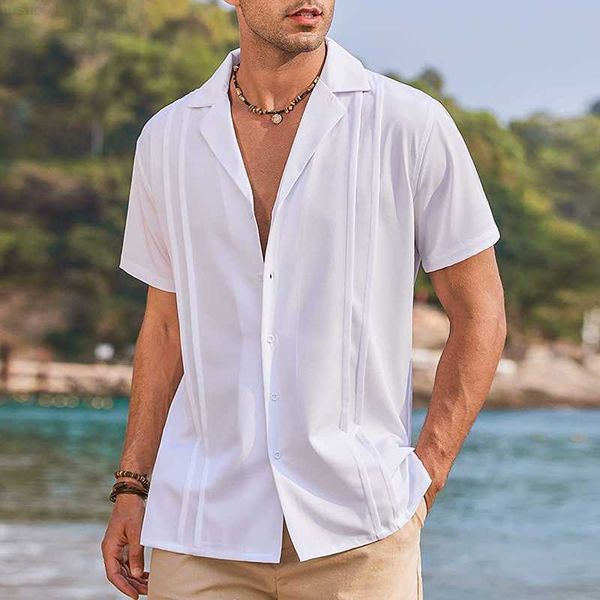 men's casual shirts fashion patch striped mens shirts loose short sleeve lapel buttoned casual shirt summer loose pure color summer st, White;black
men's casual shirts fashion patch striped mens shirts loose short sleeve lapel buttoned casual shirt summer loose pure color summer st, White;black