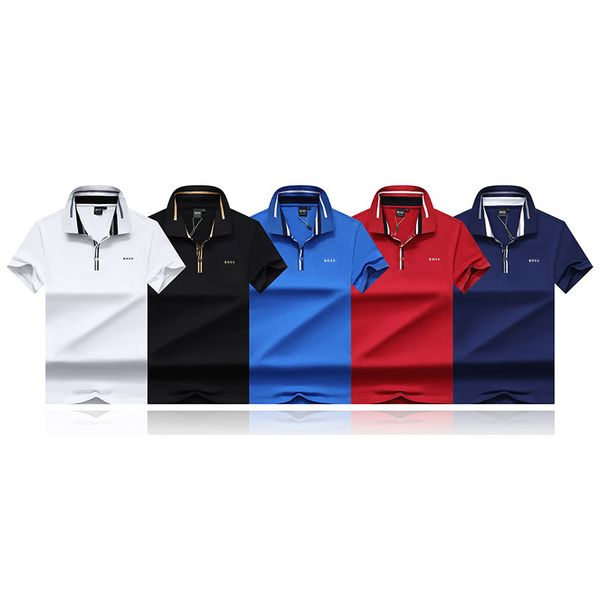 men polos boss designer polo shirt mens luxury short sleeve casual t shirt high street fashion pure cotton solid color classic breathable sp, White;black
men polos boss designer polo shirt mens luxury short sleeve casual t shirt high street fashion pure cotton solid color classic breathable sp, White;black
