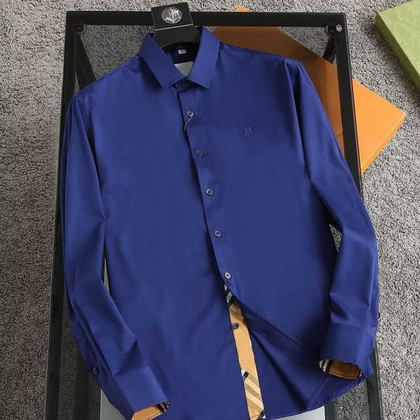 100% pure cotton shirt mens business long sleeve tb warhorse embroidery business shirts luxury designer brand loose burb cardigan top, White;black
100% pure cotton shirt mens business long sleeve tb warhorse embroidery business shirts luxury designer brand loose burb cardigan top, White;black