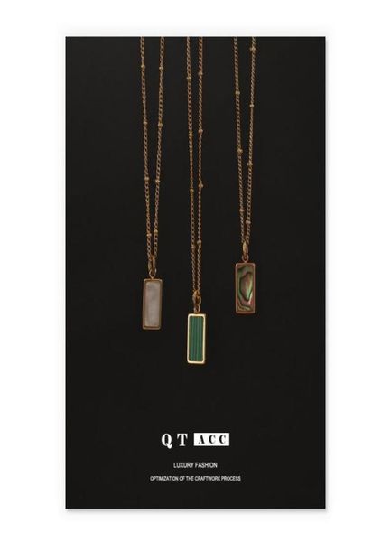 pendant necklaces shell malachite pendants stainless steel plated gold for women designer trendy party jewellery accessories 2021 4530370, Silver
pendant necklaces shell malachite pendants stainless steel plated gold for women designer trendy party jewellery accessories 2021 4530370, Silver