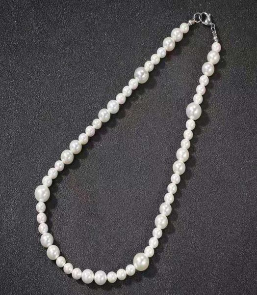 16 18 20 inches pearl chain necklaces men women hip hop luxury designer pearls beaded necklace pearl beads chains wedding jewelry 3781700, Silver
16 18 20 inches pearl chain necklaces men women hip hop luxury designer pearls beaded necklace pearl beads chains wedding jewelry 3781700, Silver