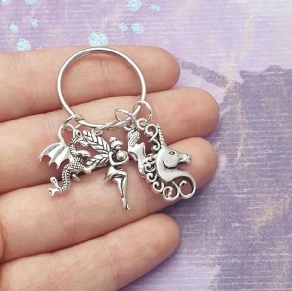 lovers keyring magic elves tale creature unicorn mermaid little fairy pterosaurdragon pendant key chain creative couple jewelry k7637021, Slivery;golden
lovers keyring magic elves tale creature unicorn mermaid little fairy pterosaurdragon pendant key chain creative couple jewelry k7637021, Slivery;golden