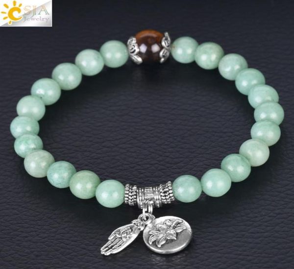 csja green aventurine bracelet men women buddha head lotus pendant 8mm natural stone bracelets tiger eye lucky pulseras charm jewe4338064, Black
csja green aventurine bracelet men women buddha head lotus pendant 8mm natural stone bracelets tiger eye lucky pulseras charm jewe4338064, Black