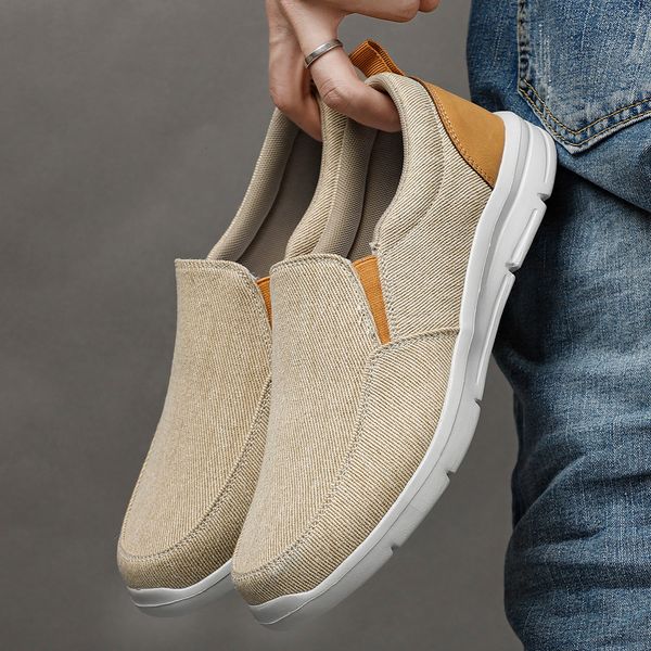 dress shoes men summer canvas breathable comfortable outdoor slip on walking sneakers classic loafers for 230714, Black
dress shoes men summer canvas breathable comfortable outdoor slip on walking sneakers classic loafers for 230714, Black