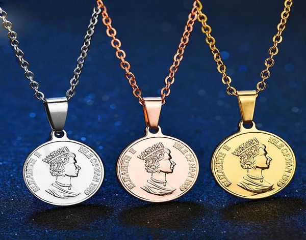 vintage carved elizabeth round coin necklace for women fashion steel gold color minimalist medallion long jewelry pendant necklace7005455, Silver
vintage carved elizabeth round coin necklace for women fashion steel gold color minimalist medallion long jewelry pendant necklace7005455, Silver