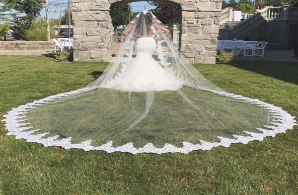 gleaming cathedral length bridal veils appliques lace edge white one layers with comb attached custommade long wedding veil2735459, Black
gleaming cathedral length bridal veils appliques lace edge white one layers with comb attached custommade long wedding veil2735459, Black