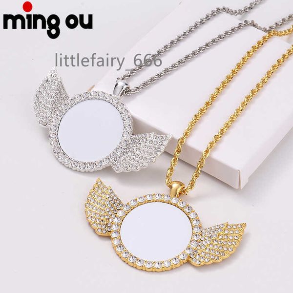 jewelry experience pendant necklace sublimation blank rhinestones wing necklaces, Silver
jewelry experience pendant necklace sublimation blank rhinestones wing necklaces, Silver