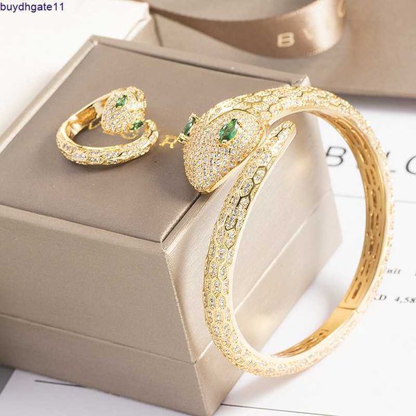 2023 new fashion accessories python ring bracelet set with green eyes copper plating women's small luxury ornaments popular on the live, Silver
2023 new fashion accessories python ring bracelet set with green eyes copper plating women's small luxury ornaments popular on the live, Silver