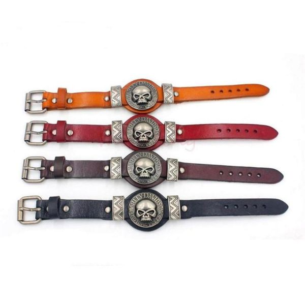 leather bracelets charms skull watch band design adjustable bangle punk rock hiphop decorations reiki amulet jewelry kka18881561711, Golden;silver
leather bracelets charms skull watch band design adjustable bangle punk rock hiphop decorations reiki amulet jewelry kka18881561711, Golden;silver