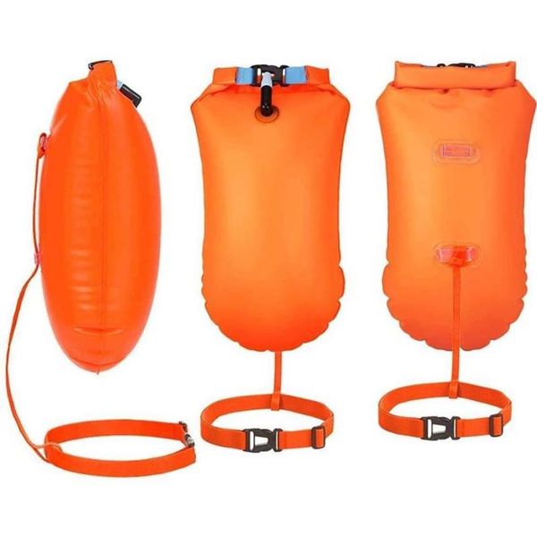 life vest & buoy inflatable open swimming tow float dry bag double air with waist belt for water sport storage safety246w
life vest & buoy inflatable open swimming tow float dry bag double air with waist belt for water sport storage safety246w