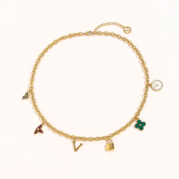 multicolour letter pendant necklaces new thick chain pendant necklace stainless steel quality 18k gold gift design for women summer wedding, Silver
multicolour letter pendant necklaces new thick chain pendant necklace stainless steel quality 18k gold gift design for women summer wedding, Silver