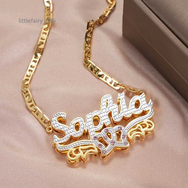 3d 18k gold plated double layer name pendant custom name for women necklace fashion jewelry necklaces, Silver
3d 18k gold plated double layer name pendant custom name for women necklace fashion jewelry necklaces, Silver