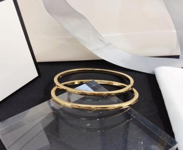 18k gold plated designer brand bracelets women thin bangle designer letter jewelry stainless steel wristband cuff wedding lovers g6227406, Black
18k gold plated designer brand bracelets women thin bangle designer letter jewelry stainless steel wristband cuff wedding lovers g6227406, Black