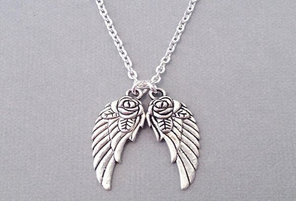 vintage silver double angel wings charms statement chain choker pendantnecklaces for woman clothing fashion jewelry bijoux 10pcs 7130232
vintage silver double angel wings charms statement chain choker pendantnecklaces for woman clothing fashion jewelry bijoux 10pcs 7130232