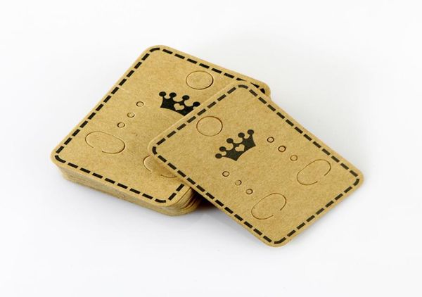 100pcslot 4532cm kraft paper crown earring ear studs hanging holder display hang cards4984648
100pcslot 4532cm kraft paper crown earring ear studs hanging holder display hang cards4984648