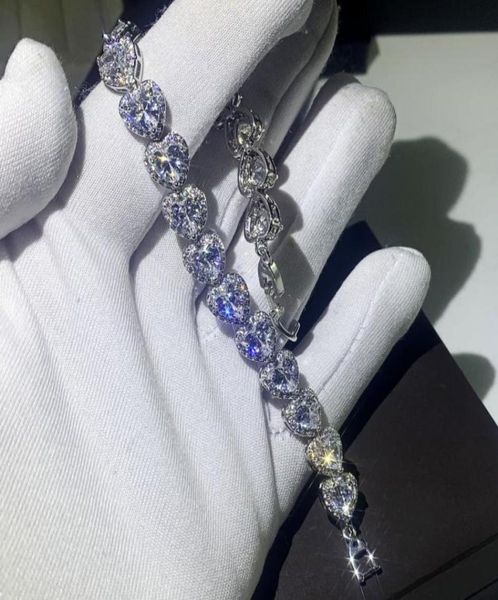 classical fashion jewelry 925 sterling silver pear cut white z simulated diamond gemstones heart women wedding bridal bracelet8647736, Golden;silver
classical fashion jewelry 925 sterling silver pear cut white z simulated diamond gemstones heart women wedding bridal bracelet8647736, Golden;silver
