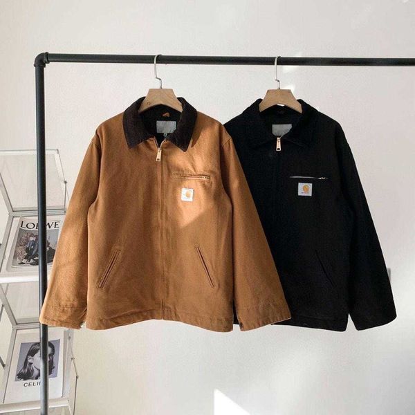 fashion retro men jackets logo embroidered cardigan coat designer jacket men women lapel zipper casual outdoor coat, Black;brown
fashion retro men jackets logo embroidered cardigan coat designer jacket men women lapel zipper casual outdoor coat, Black;brown