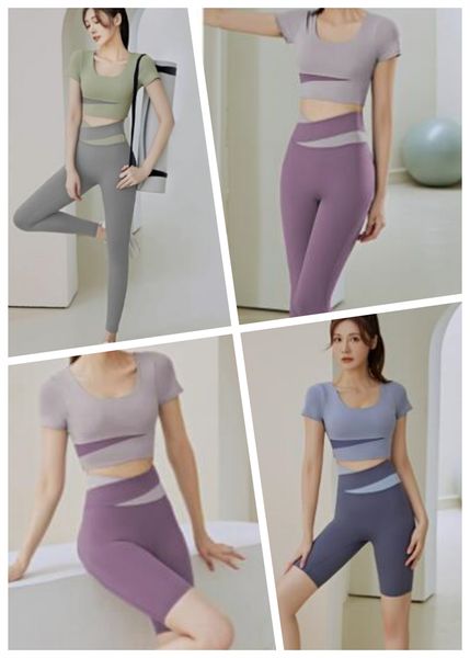 nude sense color matching short-sleeved yoga suit spring and summer button-down short-style pants running fitness clothes, White;red
nude sense color matching short-sleeved yoga suit spring and summer button-down short-style pants running fitness clothes, White;red
