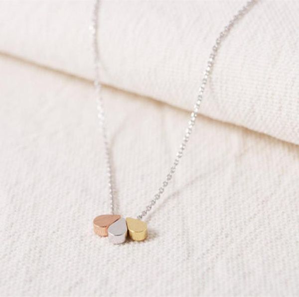 fashion tricolor water drop pendant gold plated teardrops necklace for women gift whole2782578, Silver
fashion tricolor water drop pendant gold plated teardrops necklace for women gift whole2782578, Silver