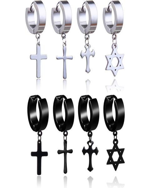 hypoallergenic stainless steel cross star dangle earrings men punk fake piercing clip on hoop earrings for women fashion jewelry g5817422, Silver
hypoallergenic stainless steel cross star dangle earrings men punk fake piercing clip on hoop earrings for women fashion jewelry g5817422, Silver