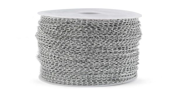 100mroll aluminum ed chains silver color plated necklace curb chains bulk for bracelets open link for diy jewelry making1106820, Blue;slivery
100mroll aluminum ed chains silver color plated necklace curb chains bulk for bracelets open link for diy jewelry making1106820, Blue;slivery