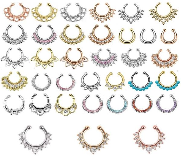 30pcs mixed fake septum clicker nose ring non piercing hanger clip nose piercing fake septum on cz body jewelry for women girl3082331, Silver
30pcs mixed fake septum clicker nose ring non piercing hanger clip nose piercing fake septum on cz body jewelry for women girl3082331, Silver