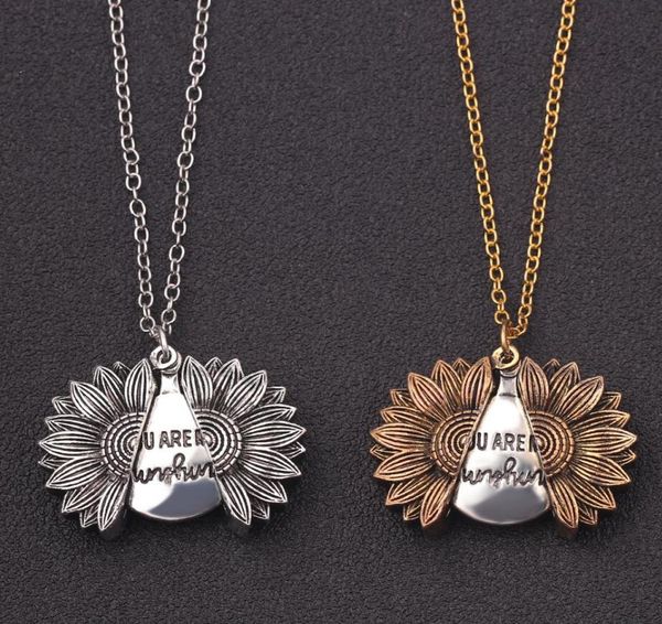 new alloy pendant necklace engrave letter "you are my sunshine" choker open locket i love you charm necklace women valentine', Silver
new alloy pendant necklace engrave letter "you are my sunshine" choker open locket i love you charm necklace women valentine', Silver