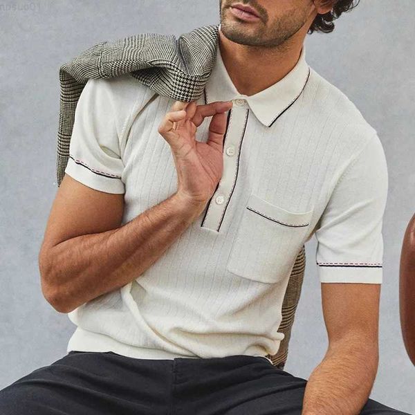 men's t-shirts vintage striped knitted mens spring summer short sleeve turn-down collar button men's knit polo shirts streetwear, White;black
men's t-shirts vintage striped knitted mens spring summer short sleeve turn-down collar button men's knit polo shirts streetwear, White;black