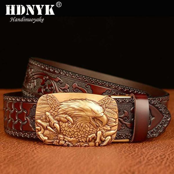 new eagle pattern buckle cowskin leather belt alloy automatic buckle wasitbad strap genuine leather gift belt men l230704, Black;brown 
new eagle pattern buckle cowskin leather belt alloy automatic buckle wasitbad strap genuine leather gift belt men l230704, Black;brown