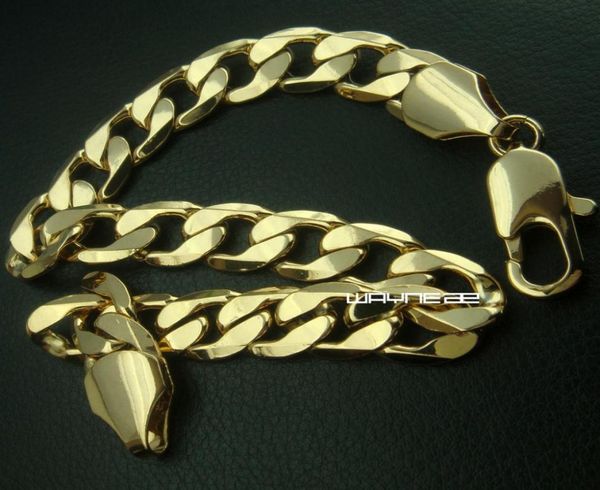 23cm length9mm band width men039s 18k gold filled bracelet bangles b1619441570, Black
23cm length9mm band width men039s 18k gold filled bracelet bangles b1619441570, Black